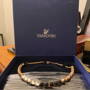 Swarovski rose gold necklace